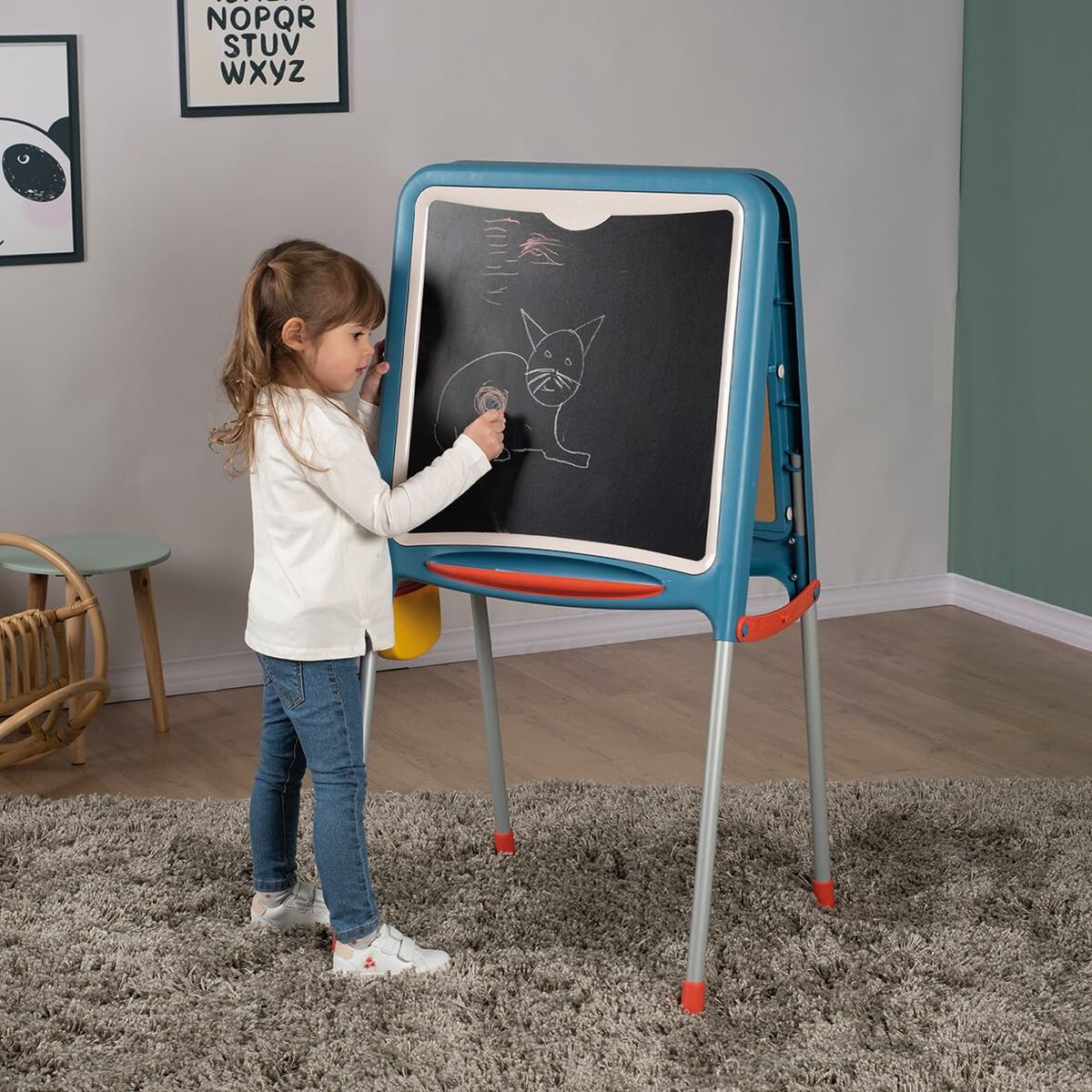 Lavagna Double-face Smoby Pieghevole 80 Pezzi 105 x 49 x 52 cm